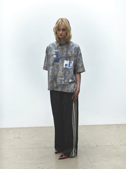 KNIT PANEL PANTS