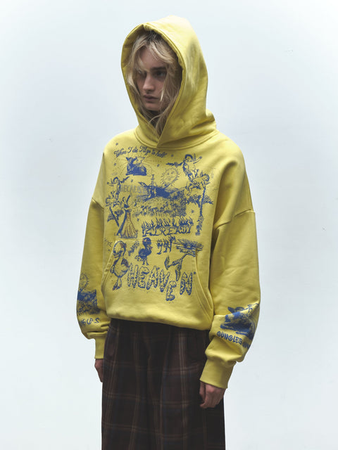 ALREADY IN HEAVEN HOODIE YELLOW