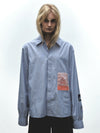 Flaming Dolphin Business Shirt