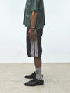 Weave Trim Pleat Short
