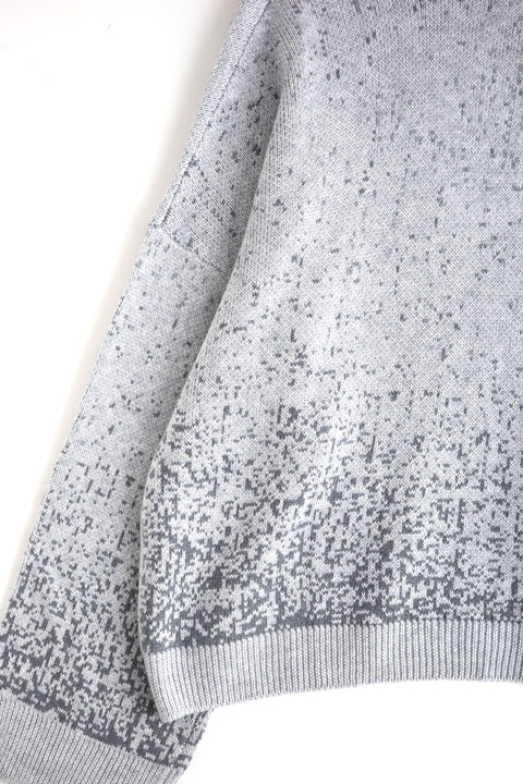 SPECKLE V-NECK SWEATER GREY