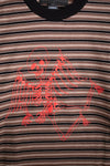Skeleton Stripe Double Sleeve Tee