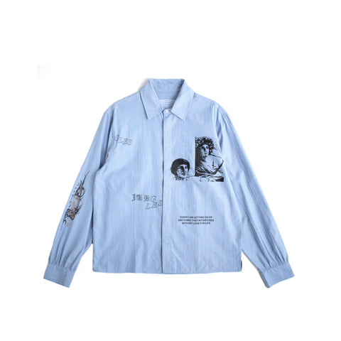 LETTING GO TODAY BUTTON UP SHIRT