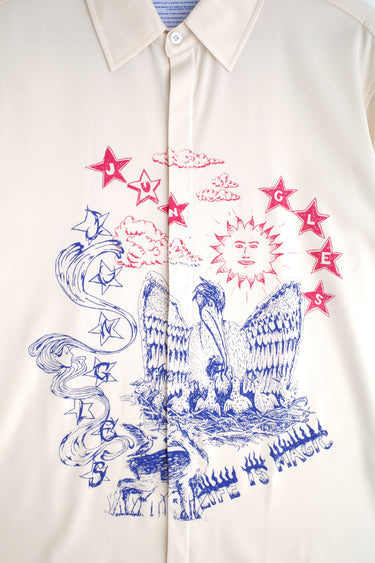 Scribbles Satin Shirt