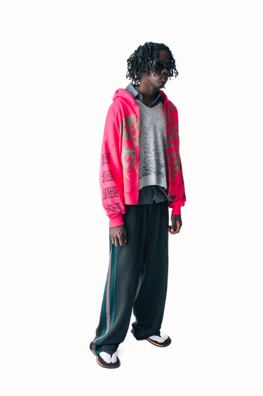 Hope You're Well Zip Hood Pink