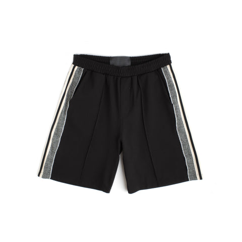 KNIT PANEL SHORTS