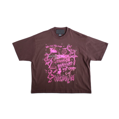 ALREADY IN HEAVEN TEE BROWN