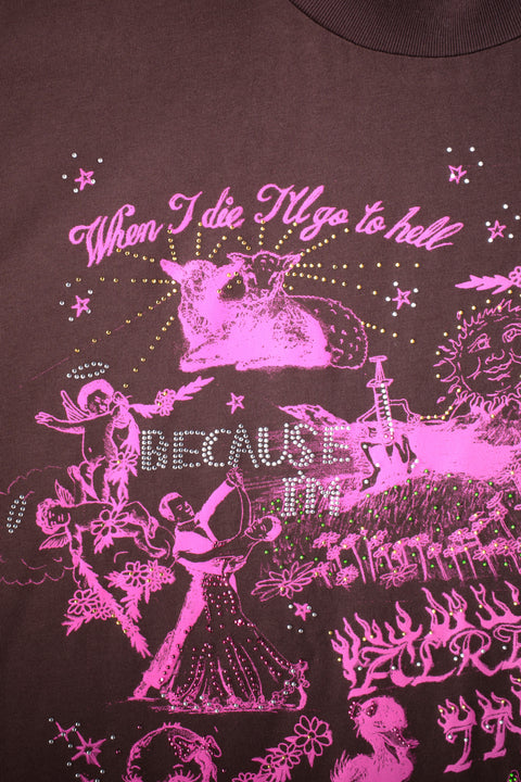 ALREADY IN HEAVEN TEE BROWN