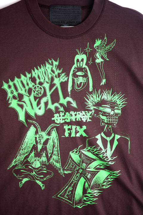 HOPE YOU'RE WELL TEE - BROWN