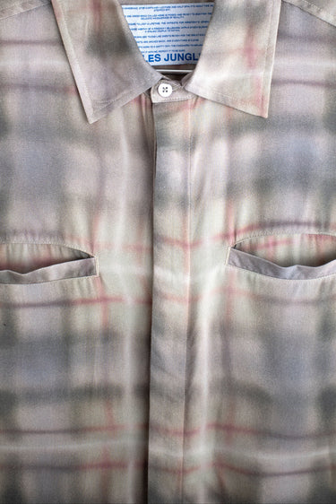 Air Brush Plaid Button Up