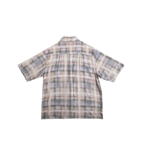 AIR BRUSH PLAID BUTTON UP
