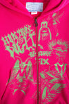 Hope You're Well Zip Hood Pink