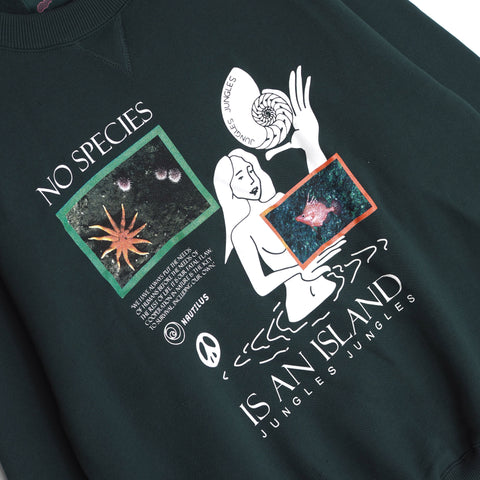 No Species Is An Island Sweater Green
